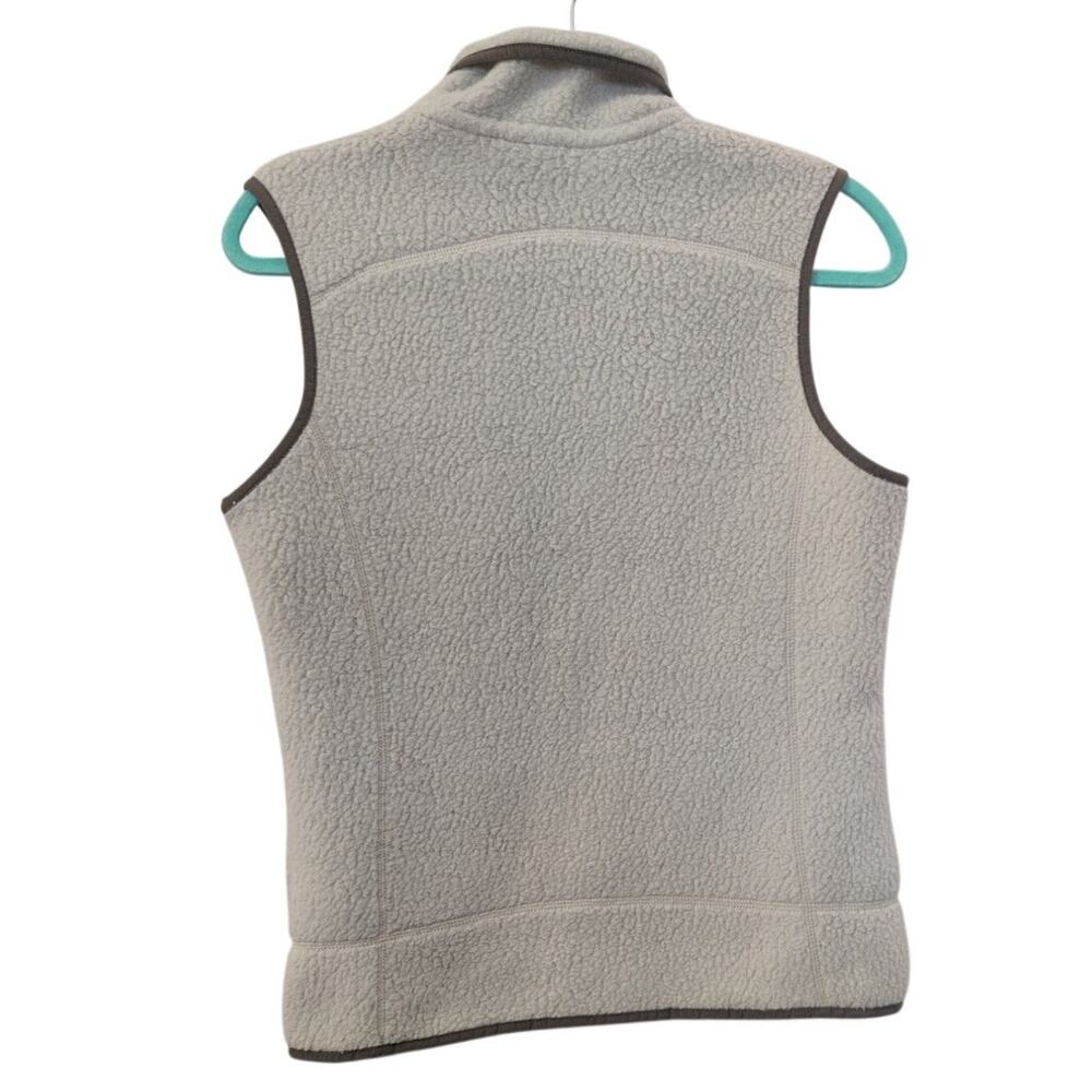 Patagonia Full-Zip Cream Vest | Green Details | Size S | EUC - Picture 3 of 3